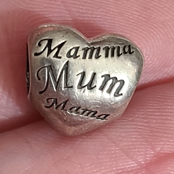 Pandora authentic Mom mother charm moms of the world languages heart sterling - Picture 6 of 9